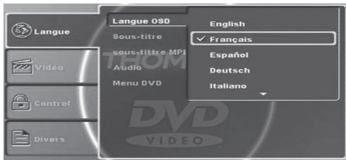 THOMSON DP9200 - CONFIGURATIE VAN DE SPELER - 1