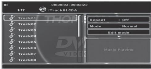 THOMSON DP9200 - Playing mp3 - 1