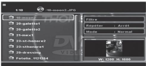 THOMSON DP9200 - Visionnage de fichiers image (jpg) - 1
