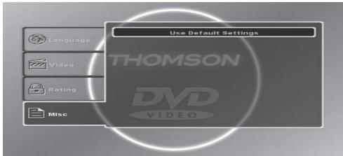 THOMSON DP9200 - KONFIGURATION DES DVD-PLAYERS - 3