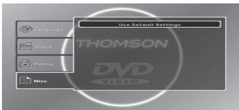 THOMSON DP9200 - DVD SETUP - 3