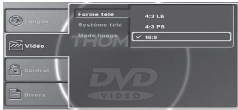 THOMSON DP9200 - CONFIGURATIE VAN DE SPELER - 1