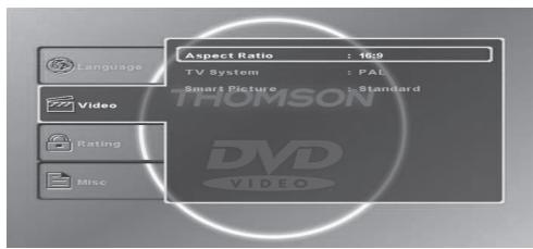 THOMSON DP9200 - CONFIGURACION DEL REPRODUCTOR - 1