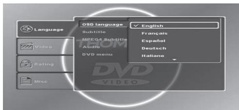 THOMSON DP9200 - CONFIGURACION DEL REPRODUCTOR - 1