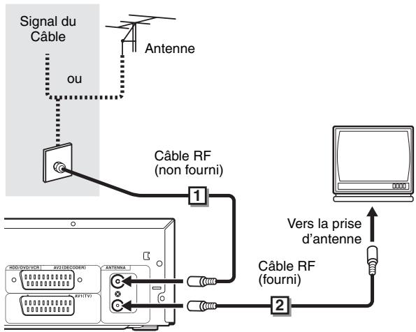 THOMSON CB1160HDD - Raccordement au téléviseur - 1