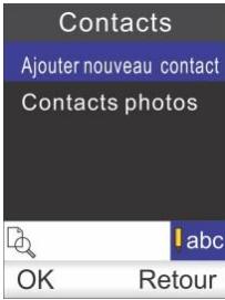 THOMSON SEREA 75 - Ajouter un nouveau contact secondaire - 1