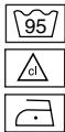 BRANDT STATO411 - Pflegecodes der Textilien: - 1