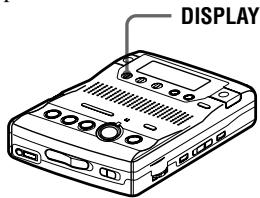 SONY MZ-B100 - Comprobación del tiempo restante o de la posición de reproducción - 1