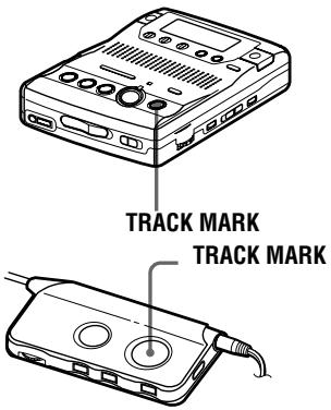 SONY MZ-B100 - Добавление метки дорожки - 1