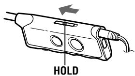 SONY MZ-B100 - Desbloquee el control. - 2