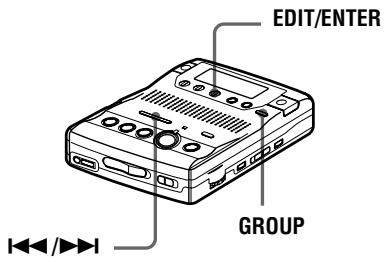 SONY MZ-B100 - Using the Group Function (Group mode) - 1