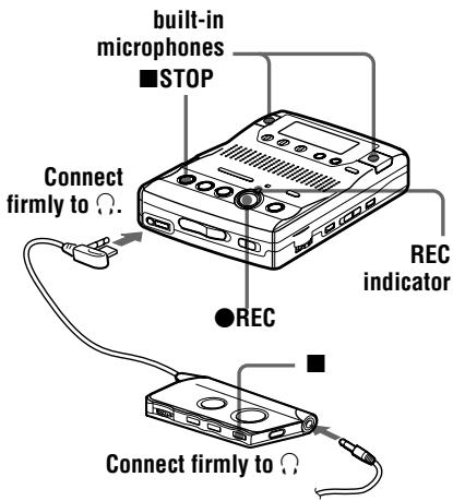 SONY MZ-B100 - Record an MD. - 1