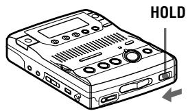 SONY MZ-B100 - Desbloquee el control. - 1