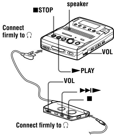 SONY MZ-B100 - Play an MD. - 1