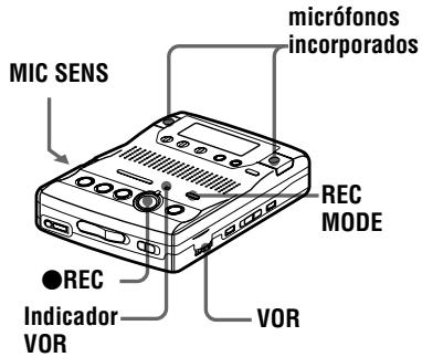 SONY MZ-B100 - VOR (Grabación accionada por la voz) - 1