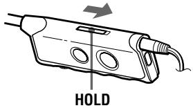 SONY MZ-B100 - Блокирование управления (HOLD) - 2