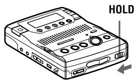 SONY MZ-B100 - Unlock the control. - 1