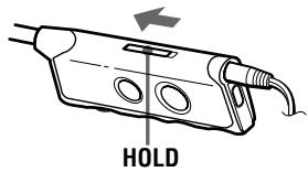 SONY MZ-B100 - Unlock the control. - 2