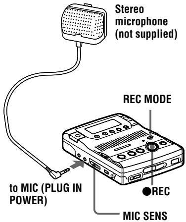 SONY MZ-B100 - Recording from a microphone - 1