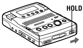 SONY MZ-B100 - Блокирование управления (HOLD) - 1