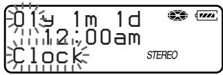 SONY MZ-B100 - Setting the clock to stamp the recorded time - 2