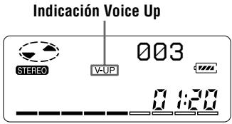 SONY MZ-B50 - Mejora de la claridad de la voz durante la reproducción (Voice Up) - 2