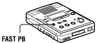 SONY MZ-B50 - Escucha a velocidad rápida (Fast Playback) - 1