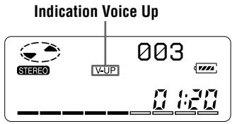 SONY MZ-B50 - Amélioration de la clarté de la voix lors de la lecture (fonction Voice Up) - 2
