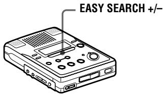 SONY MZ-B50 - Localisation rapide d'un point (fonction Easy Search) - 1