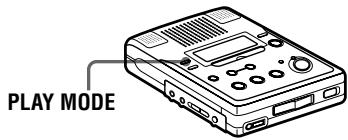 SONY MZ-B50 - Playing tracks repeatedly - 1