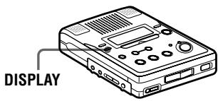SONY MZ-B50 - Vérification de la durée restante ou de la position de lecture - 1