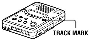 SONY MZ-B50 - Adición de una marca de pista - 1