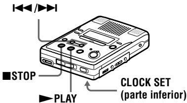SONY MZ-B50 - Ajuste del reloj para incluir la hora de grabación - 1