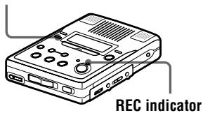 SONY MZ-B50 - Checking the remaining time or the recording position - 1
