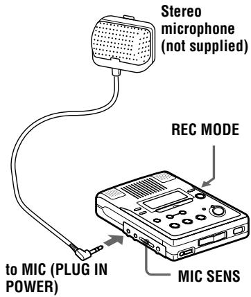 SONY MZ-B50 - Recording from a microphone - 1