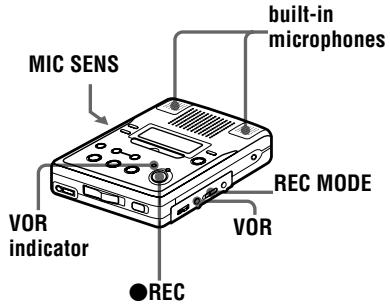 SONY MZ-B50 - VOR (Voice Operated Recording) - 1