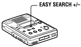 SONY MZ-B50 - Finding a point quickly (Easy Search) - 1