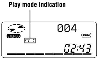 SONY MZ-B50 - Playing tracks repeatedly - 2
