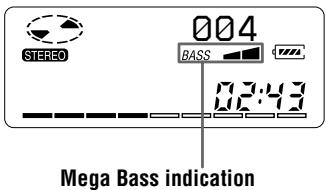 SONY MZ-B50 - Emphasizing bass (DIGITAL MEGA BASS) - 2