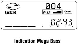 SONY MZ-B50 - Renforcement des graves (DIGITAL MEGA BASS) - 2