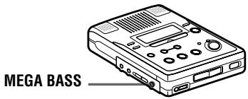 SONY MZ-B50 - Renforcement des graves (DIGITAL MEGA BASS) - 1
