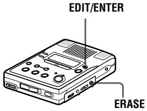 SONY MZ-B50 - Pour effacer une plage - 1