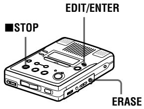 SONY MZ-B50 - Pour effacer le disque entier - 1