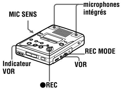 SONY MZ-B50 - Fonction VOR (Enregistrement à commande vocale) - 1