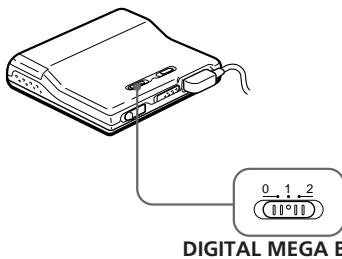 SONY MZ-E30 - Bass-geluid accentueren (DIGITAL MEGA BASS) - 1