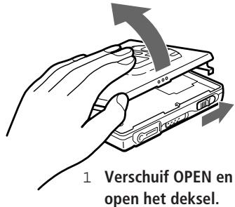 SONY MZ-E30 - Een MD inbrengen. - 1