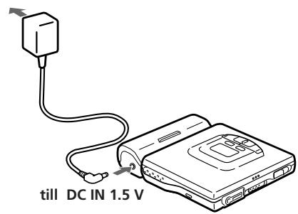 SONY MZ-E30 - Anvanda elnätet - 1