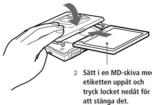 SONY MZ-E30 - Satta i en MD-skiva. - 2