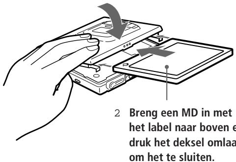 SONY MZ-E30 - Een MD inbrengen. - 2