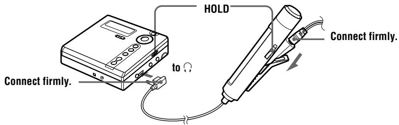 SONY MZ-N707 - Make connections and unlock the control. - 1